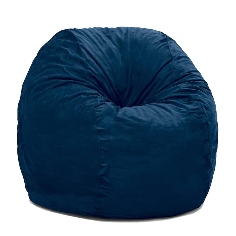 Jaxx 4 Foot Saxx Large Bean Bag Chair and Lounger for Teens and Adults - Microsuede