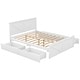 preview thumbnail 25 of 24, Queen Platform Bed with 4 Drawers, Headboard & Support Legs, Grey