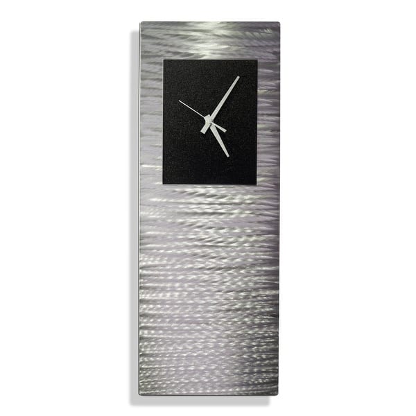 Statements2000 Modern Metal Wall Clock Art Abstract Decor By Jon Allen Radiance Clock 24 X 9 Overstock 27545421