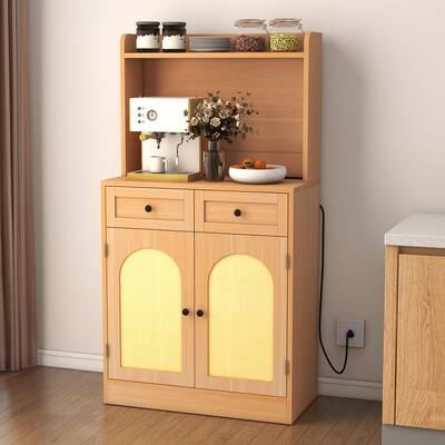 Moasis 59-inch Kitchen Pantry Storage Cabinet with Drawers and Adjustable Shelves