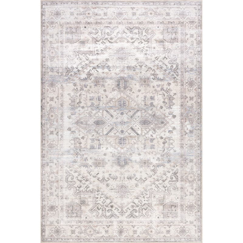 Nuloom Kaleen Medallion SplashGuard Machine Washable Area Rug