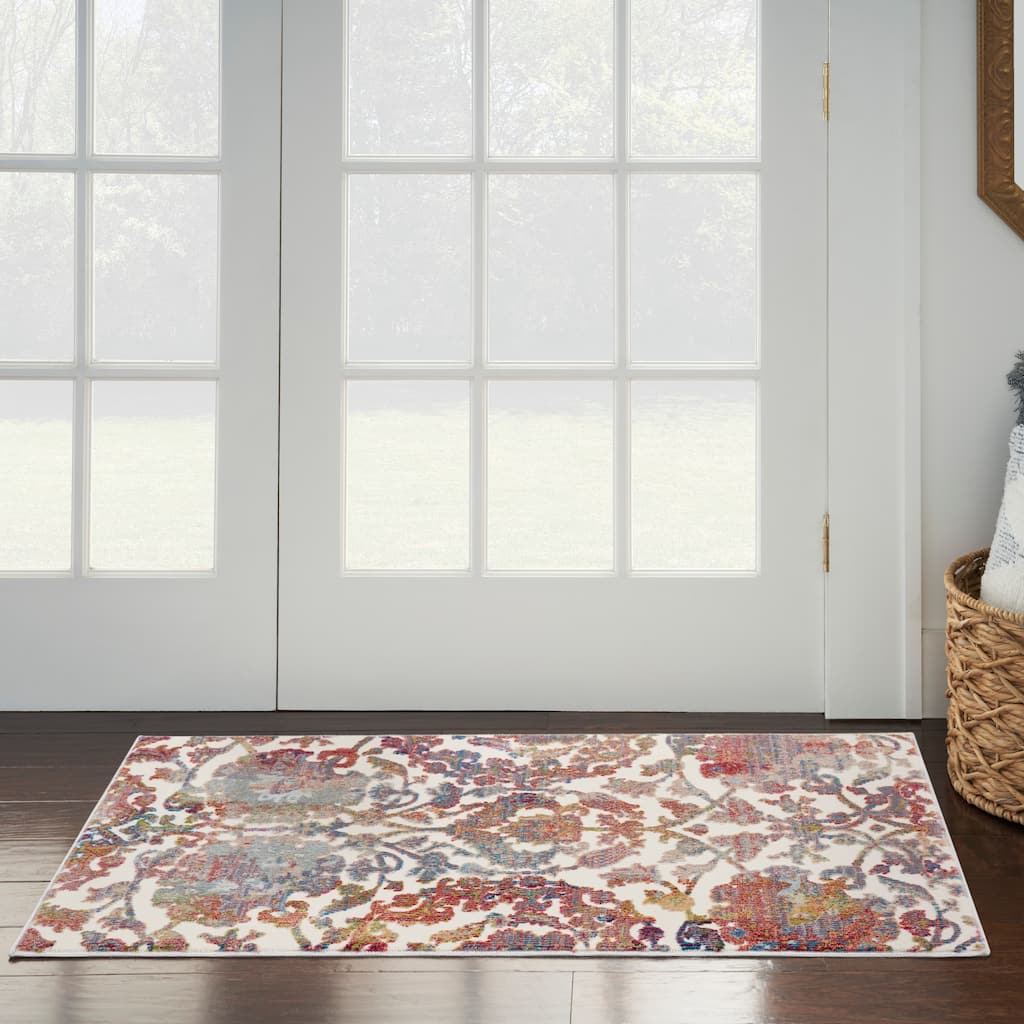Nourison Global Vintage Indoor only Persian Area Rug
