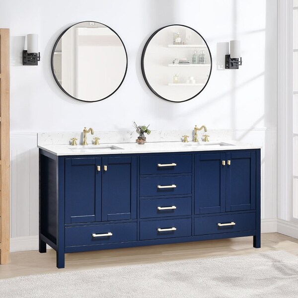 PROOX 72 inch Freestanding Bathroom Vanities with Double