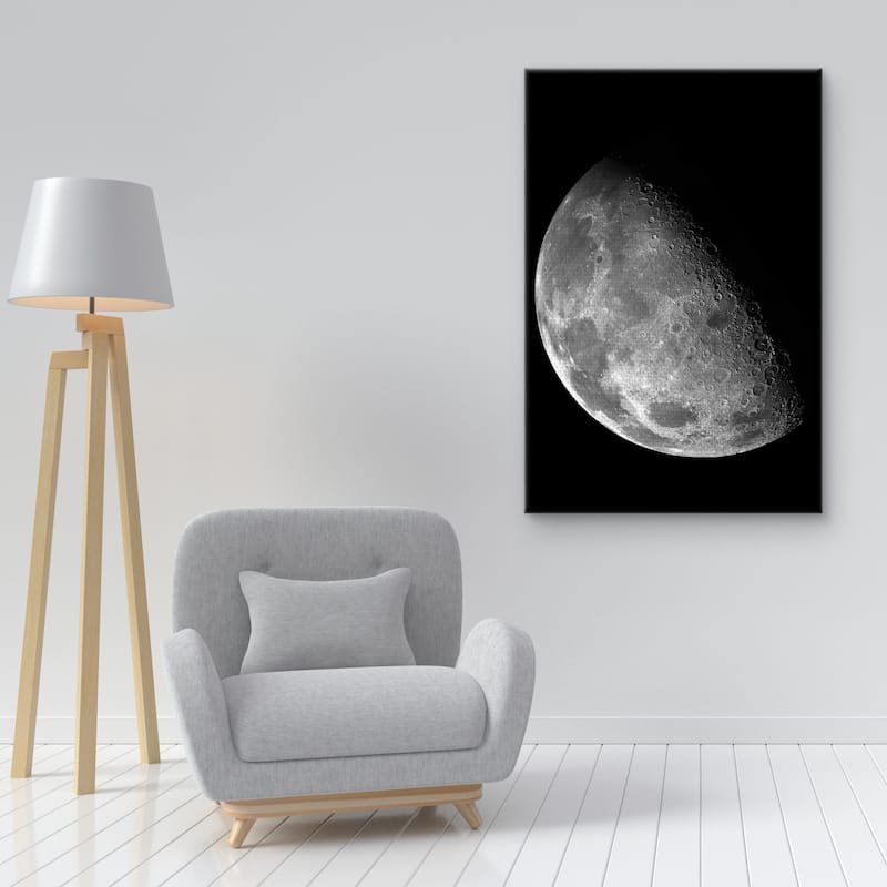 Moon Study by NS Canvas Art Print