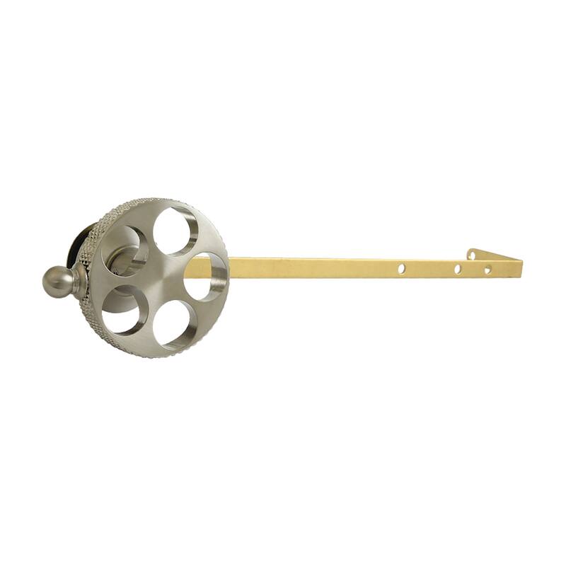 Kinston Brass Universal Front or Side Mount Toilet Tank Lever with Knurled Handle - Brushed Nickel
