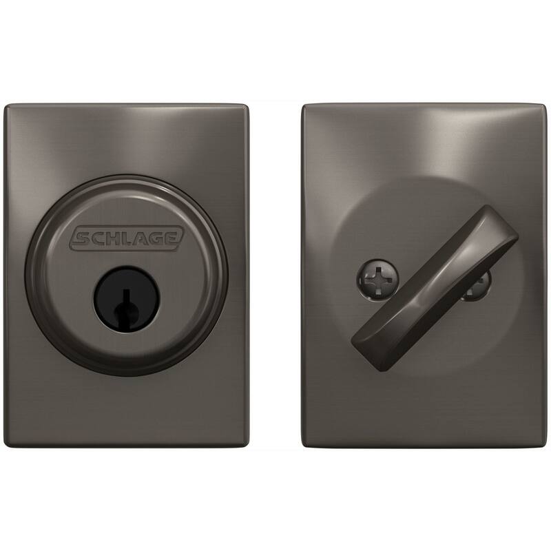 Schlage Single Cylinder Keyed Entry Grade 1 Deadbolt with Decorative