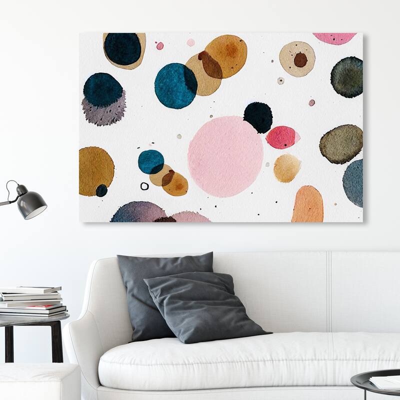 Wynwood Studio Canvas Abstract Garden of Midcentury Brown and Ochre Mid-Century Modern Wall Art Canvas Print - 30 x 45