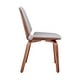 preview thumbnail 26 of 62, Brinley Walnut or Black Wood Upholstered Dining Chair