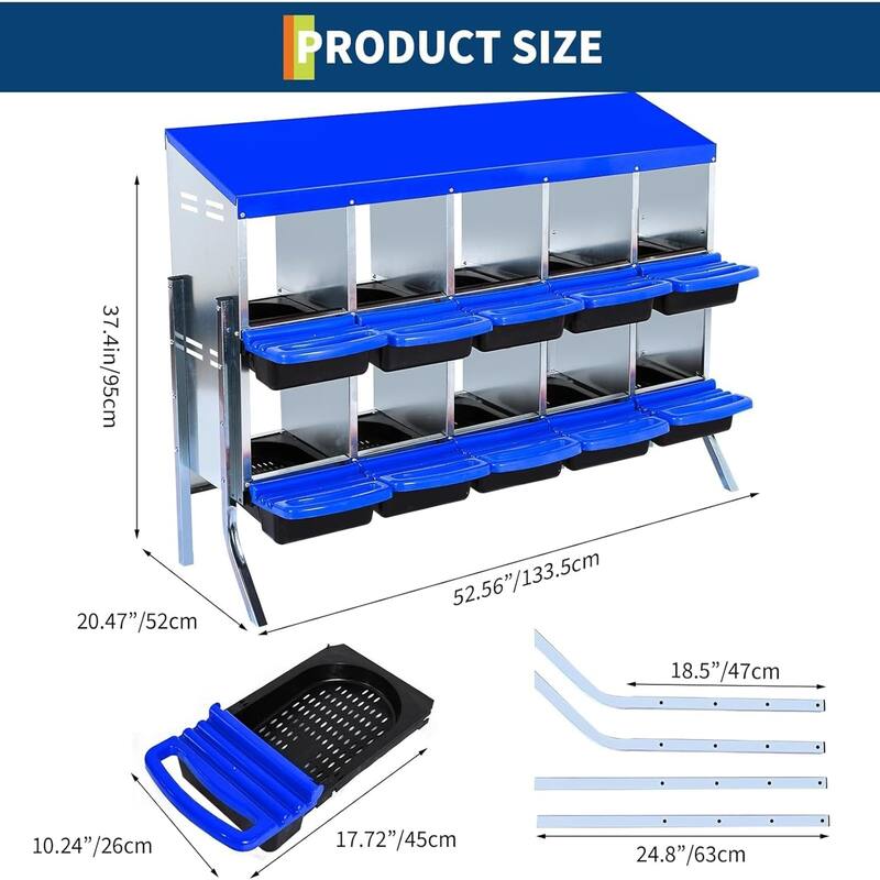 Metal Chicken Nesting Box