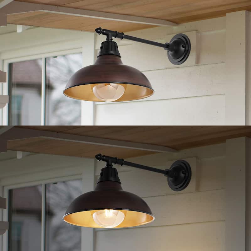 12.25" Indoor/Outdoor LED Arm Sconce, By JONATHAN Y - 12.25