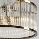 preview thumbnail 23 of 23, Modern Glam Black / Antique Bronze 4/10-Light Glass Drum Flush Mount Contemporary Ceiling Light For Living Room Entryway