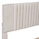 preview thumbnail 17 of 16, Queen Size Upholstered Platform Bed with Classic Headboard and 4 Drawers, Linen Fabric,Wooden Slat Mattress Support