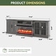 preview thumbnail 46 of 52, 98" Farmhouse TV Stand with 36" Fireplace for TVs up to 100"