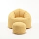 preview thumbnail 49 of 101, Microfiber High-Density Foam Bean Bag Lounge Chairs with Removable Footrest