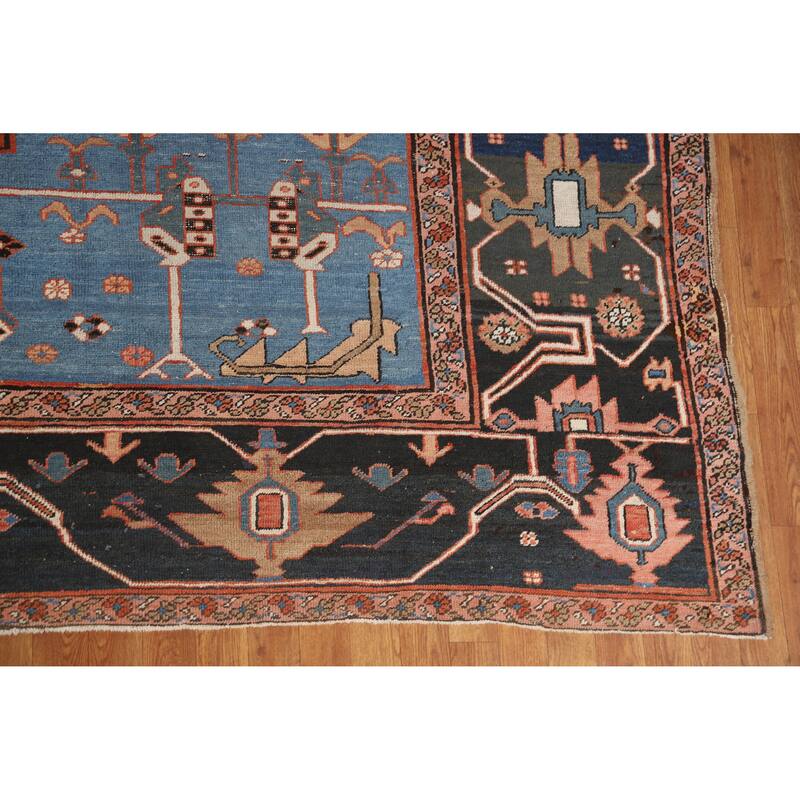 Hand Knotted Oriental 100% Wool Carpet Traditional Tribal Oranges & Rust Heriz (serapi) Area Rug - 15' 10'' X 11' 10''