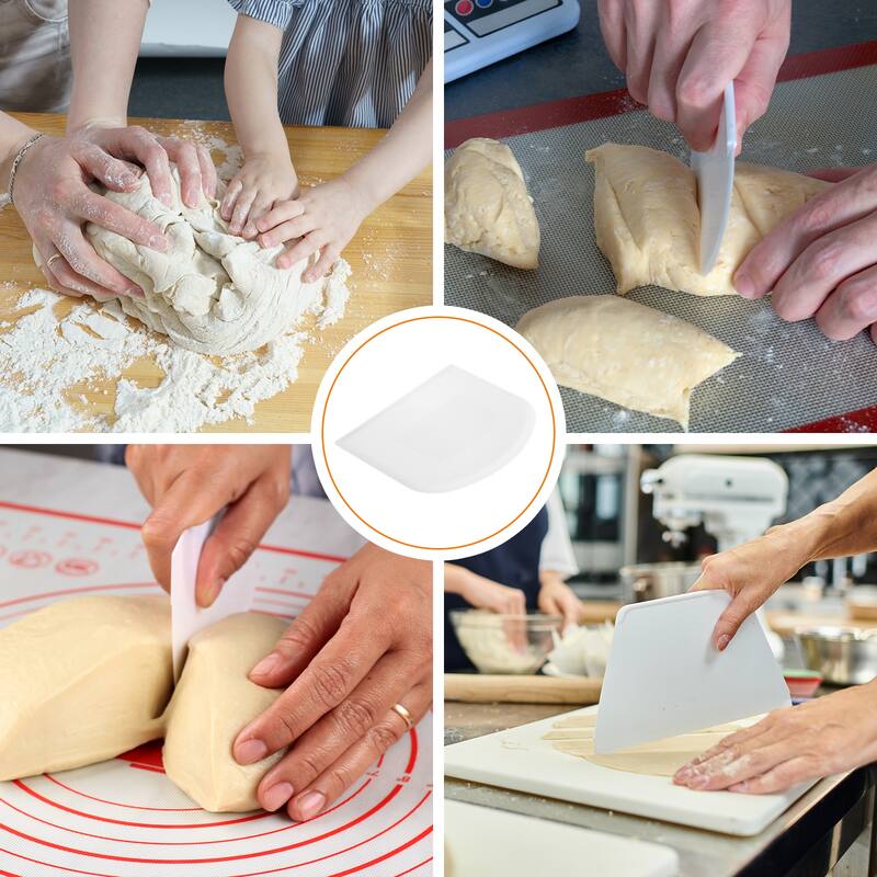 Plastic Cake Scraper Dough Cutter Tool Baking Kitchen