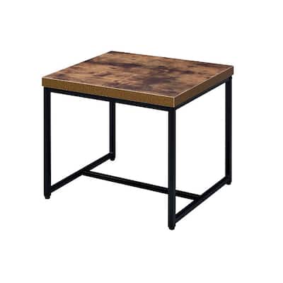 Rectangular Wooden Top End Table