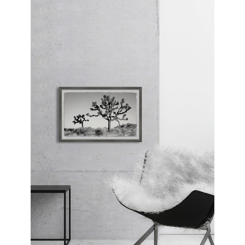 'Mountain Top Trees' Framed Painting Print