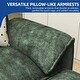 preview thumbnail 3 of 28, Moasis 142 Inch Modular Velvet Sectional Sofa with Movable Ottoman and Pillow Armrest for Living Room
