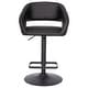 preview thumbnail 179 of 178, Vinyl Adjustable Height Barstool with Rounded Mid-Back
