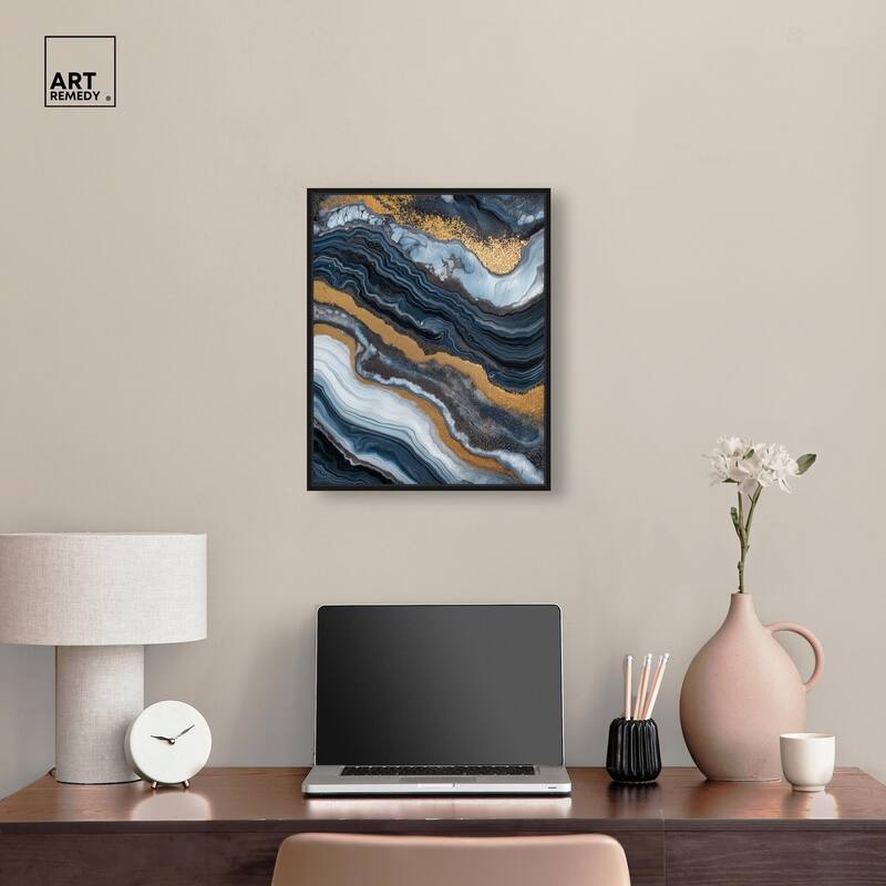 Acrylic Flow I Canvas by Art Remedy