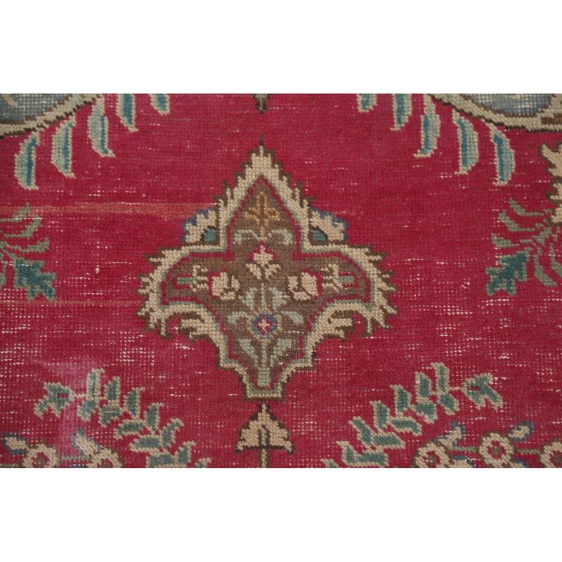 Tabriz Persian Vintage Area Rug Handmade Wool Carpet - 4'7" x 6'4"