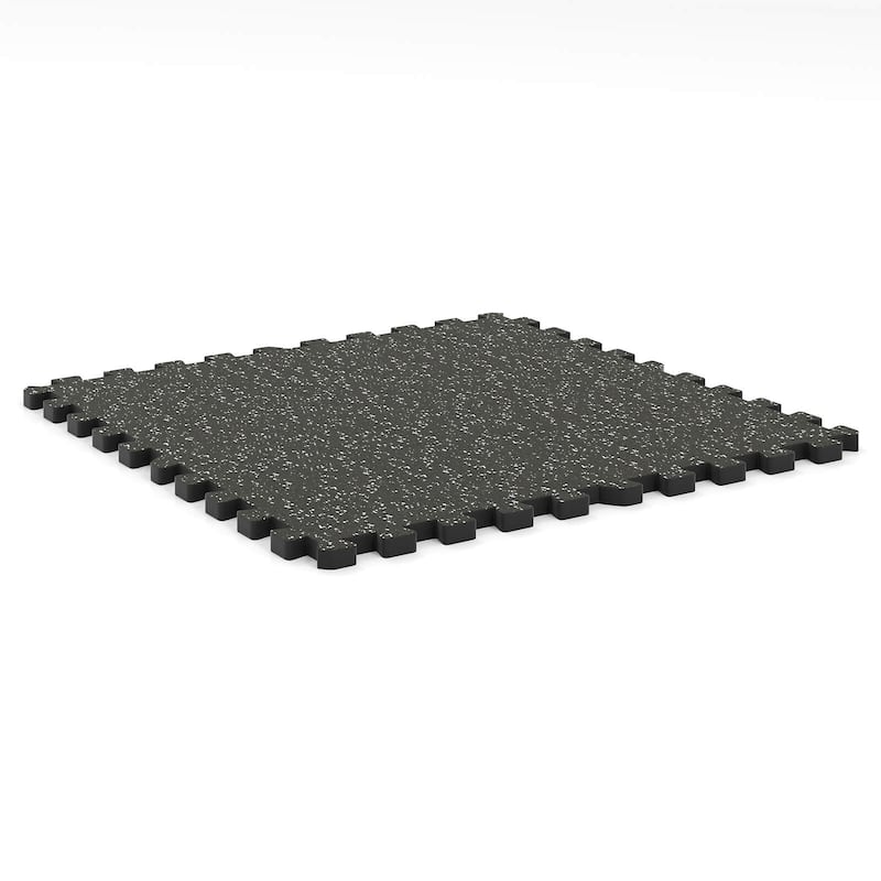 Costway 12/24 PCS 0.79” Thick Rubber Top Exercise Mat 48 Sq Ft