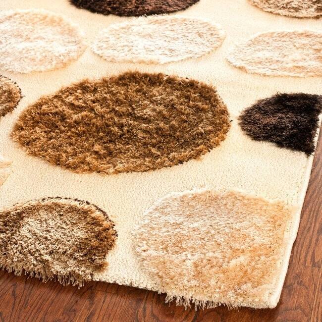 SAFAVIEH Miami Shag Clementina Dotted Rug - 4' x 6' - Cream/Multi