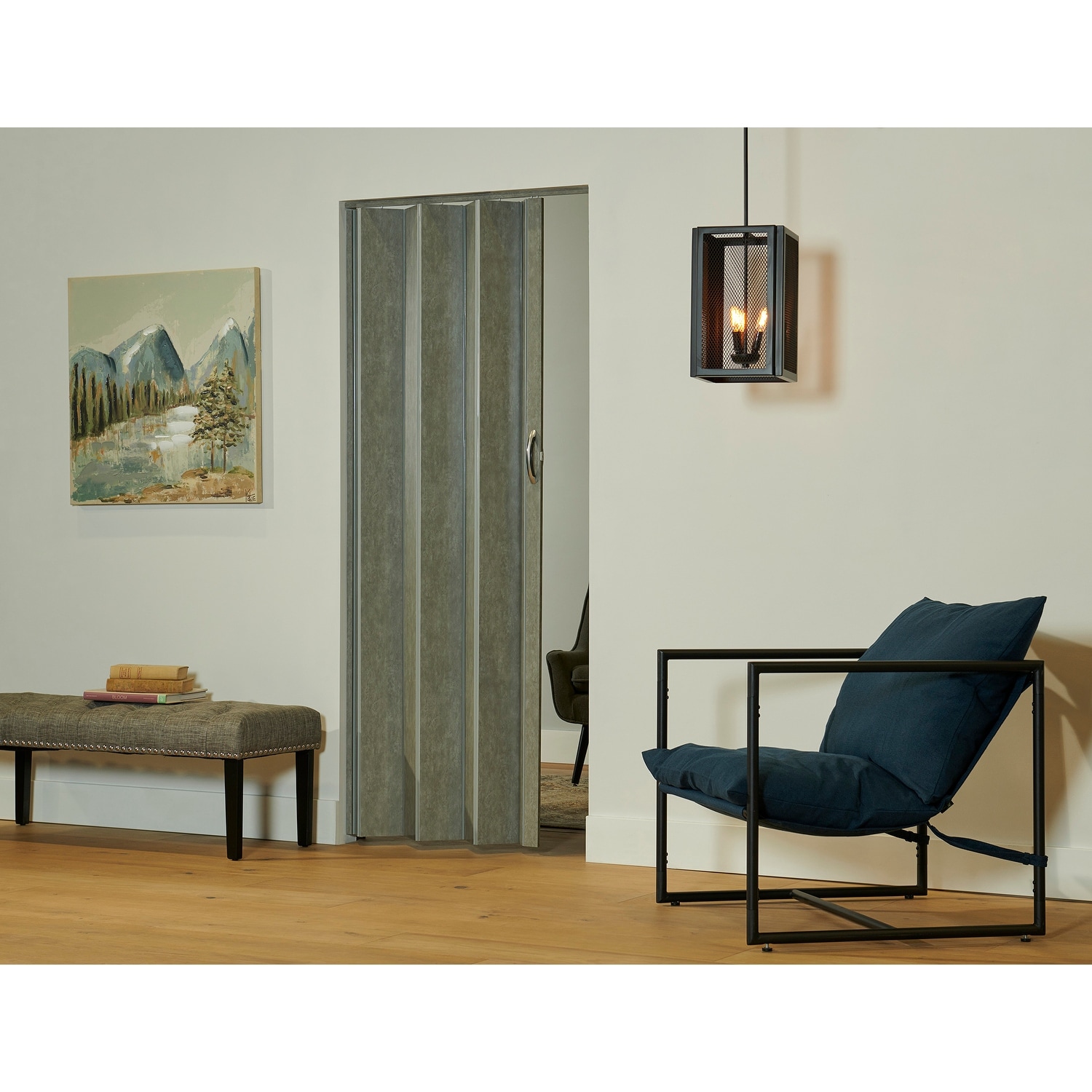 Towne Collection Berkshire Loft PVC Folding Closet Door Accordion Door 36 x 80