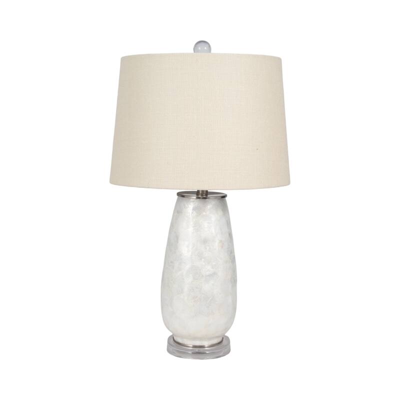 Sagebrook Home 28" Champagne Capiz Shell Table Lamp With Acrylic Base - 16" x 16" x 28"