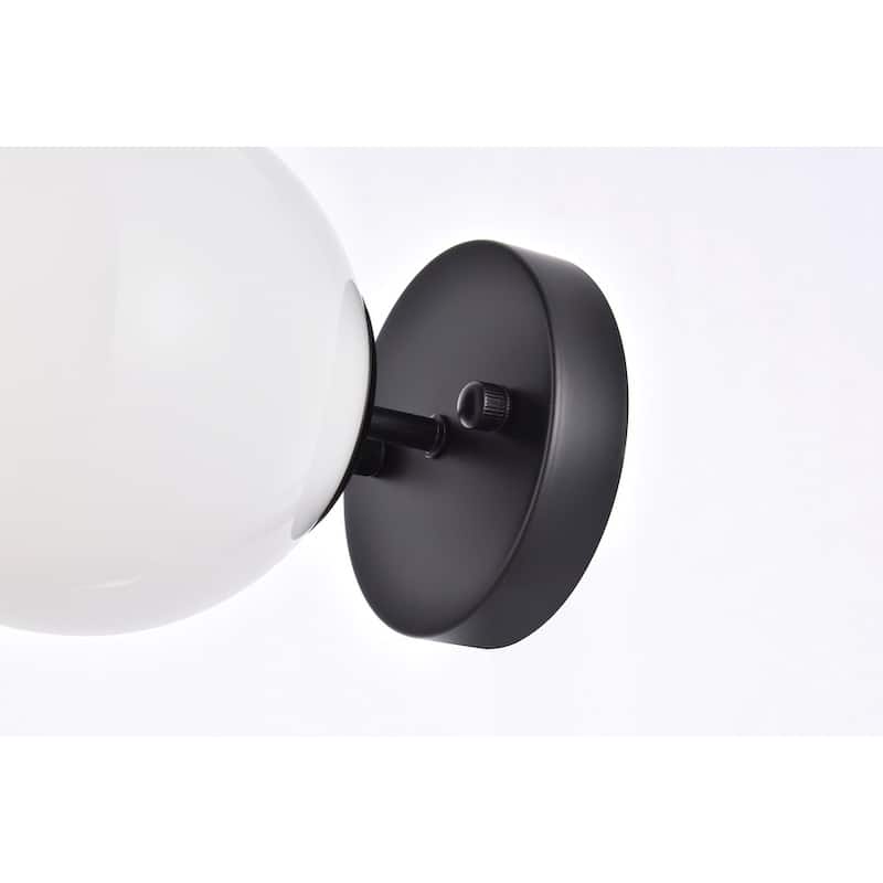 Miko Six inch Dual Flush Mount and Bath Sconce with Frosted Glass - N/A