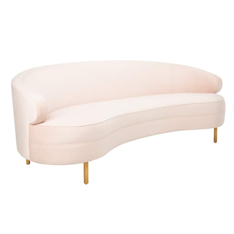 SAFAVIEH Home Primrose Curved Sofa - 89"W x 44"D x 33"H