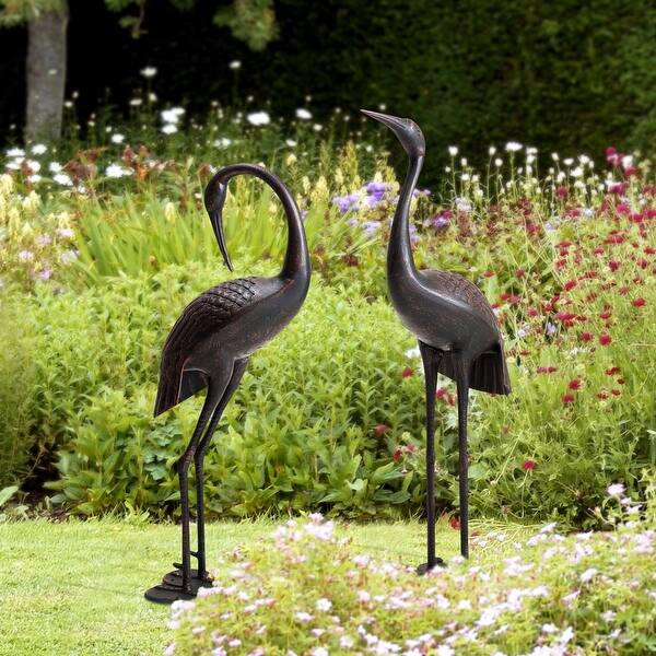 Shop Sunjoy Bronze Color Cast Aluminum Crane Set Overstock