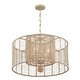 preview thumbnail 6 of 9, Jayna 4 Light Burnished Silver Chandelier - 25'' W x 16.5'' H