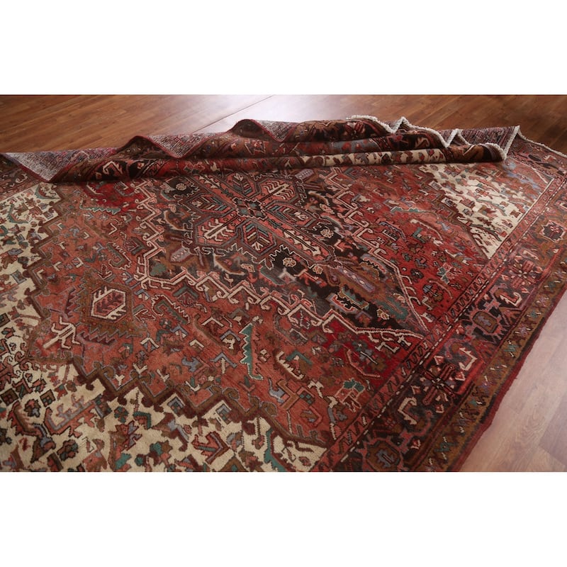 Vegetable Dye Heriz Persian Dining Room Area Rug Wool Hand-knotted - 7'11" x 10'1"
