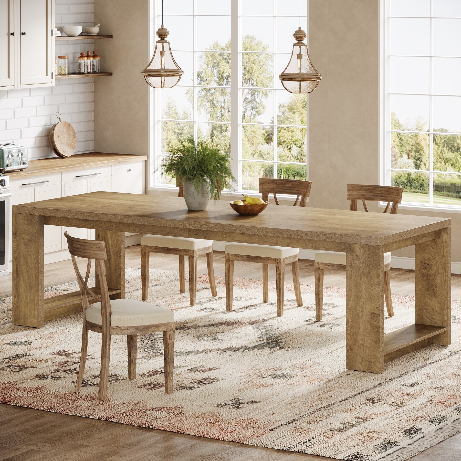 Amistad 60" Wood Dining Table