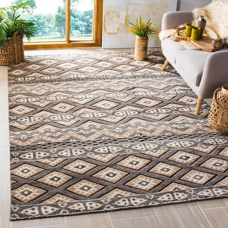 SAFAVIEH Hand-knotted Challe Hasel Southwestern Tribal Wool Rug - Bed ...