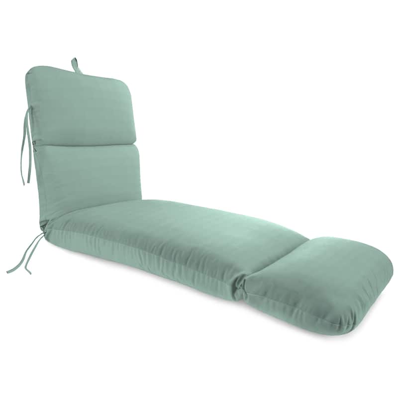 Sunbrella 74" x 22" Outdoor Chaise Lounge Cushion with Ties and Loop - 74'' L x 22'' W x 5'' H - Canvas Spa