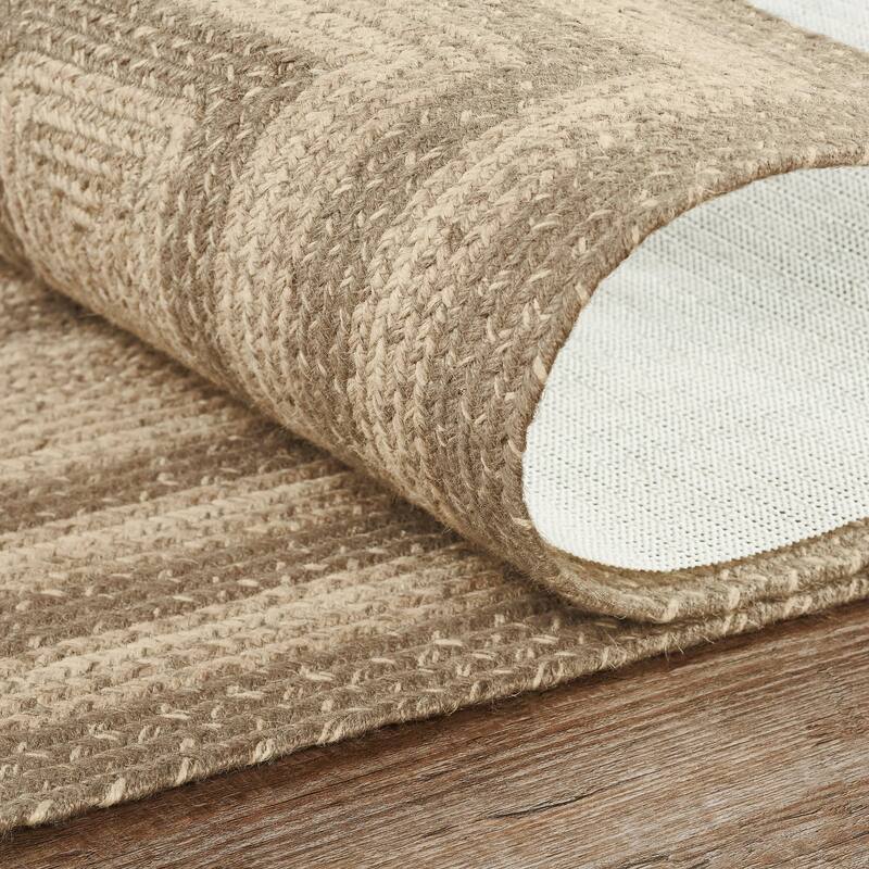 Cobblestone Jute Rug/Runner Rect w/ Pad 22x72 - 2' x 6' Runner