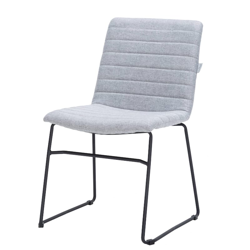 Zylar Modern Leather Guest Chair with Lumbar Support, Stainless Steel Base, High-Density Foam, Floor Protectors, 300 lb Capacity