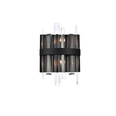 Elegant Lighting 2200W8 Serena 2 Light 12" Tall Bathroom Sconce with