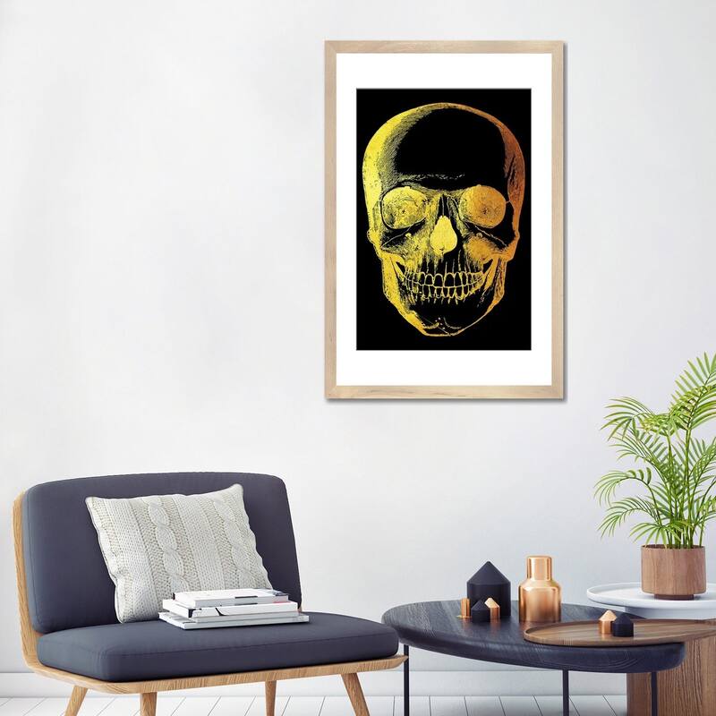 iCanvas "Skull Front" by Gab Fernando