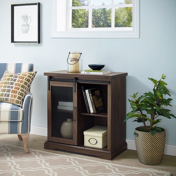 The Gray Barn Kujawa Sliding Mesh Door Console. Opens flyout.