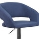 preview thumbnail 58 of 178, Vinyl Adjustable Height Barstool with Rounded Mid-Back