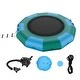 preview thumbnail 3 of 21, 12ft Portable Inflatable Recreational Water Bouncer Trampoline with 3-Step Ladder and Electric Air Pump