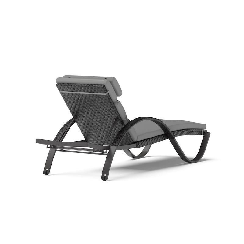Deco 2 Aluminum Outdoor Patio Chaise Lounges Set