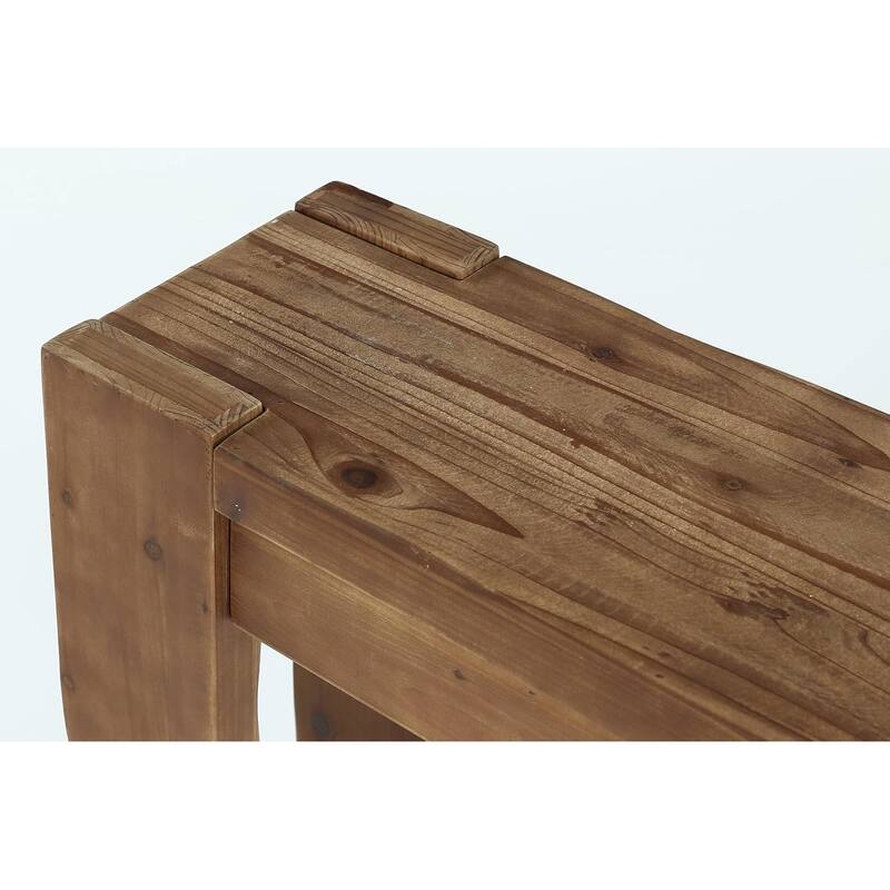 63-Inch Farmhouse Solid Wood Console Table