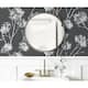 NextWall One O'Clocks Botanical Peel and Stick Removable Wallpaper