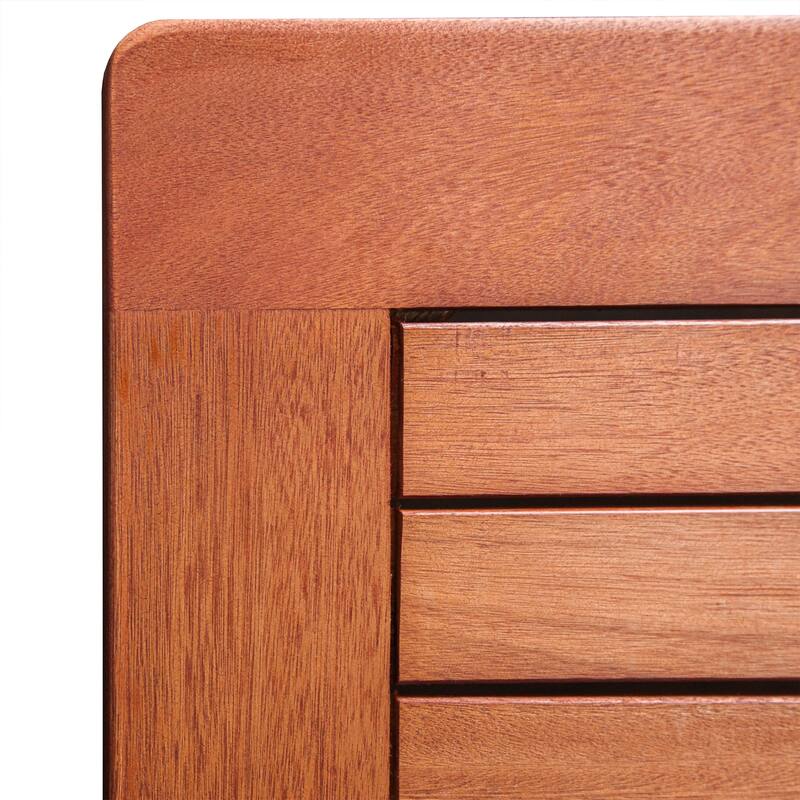 Reddish Brown Folding Bistro Table