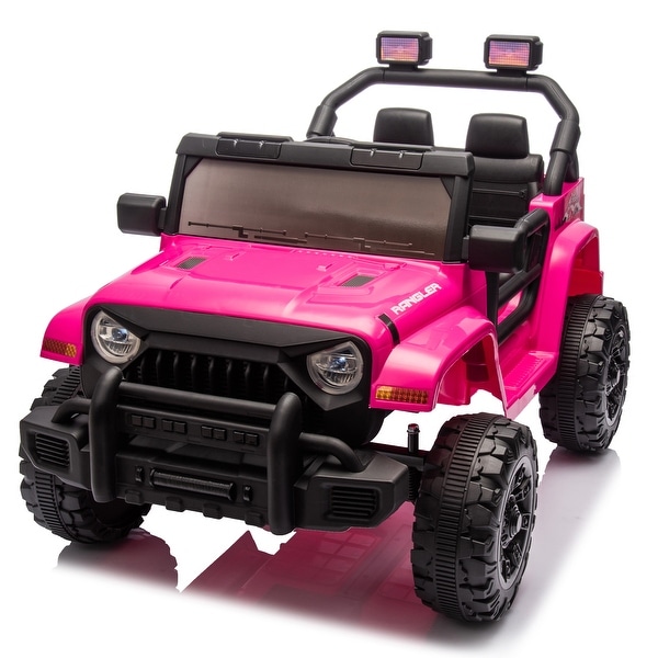 12V Ride On Toy Car for Kids with Remote Control Dual Drive Pink